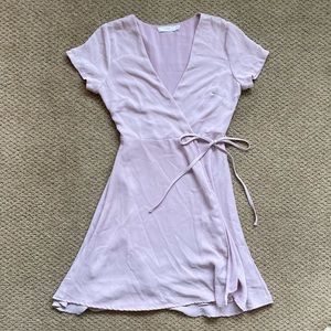 Short Sleeve Wrap Dress